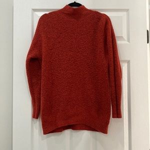 Burnt orange mock neck sweater